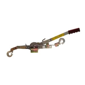1,500 lb. 3/4-Ton Capacity 22 ft. Max Lift 15:1 Leverage Winch Puller Come Along Tool with Included Cable