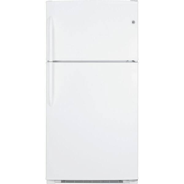 GE 21 cu. ft. Top Freezer Refrigerator in White