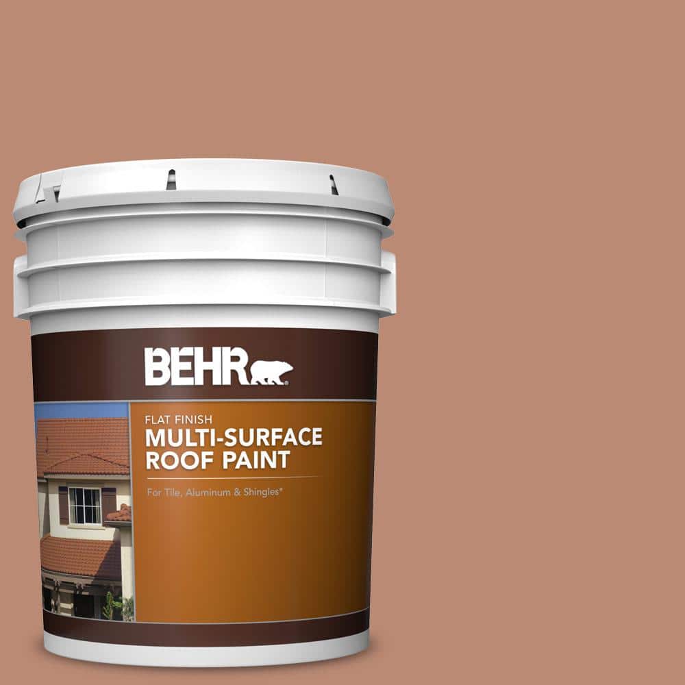 5 gal. #MS-04 Barely Dawn Flat Multi-Surface Exterior Roof Paint