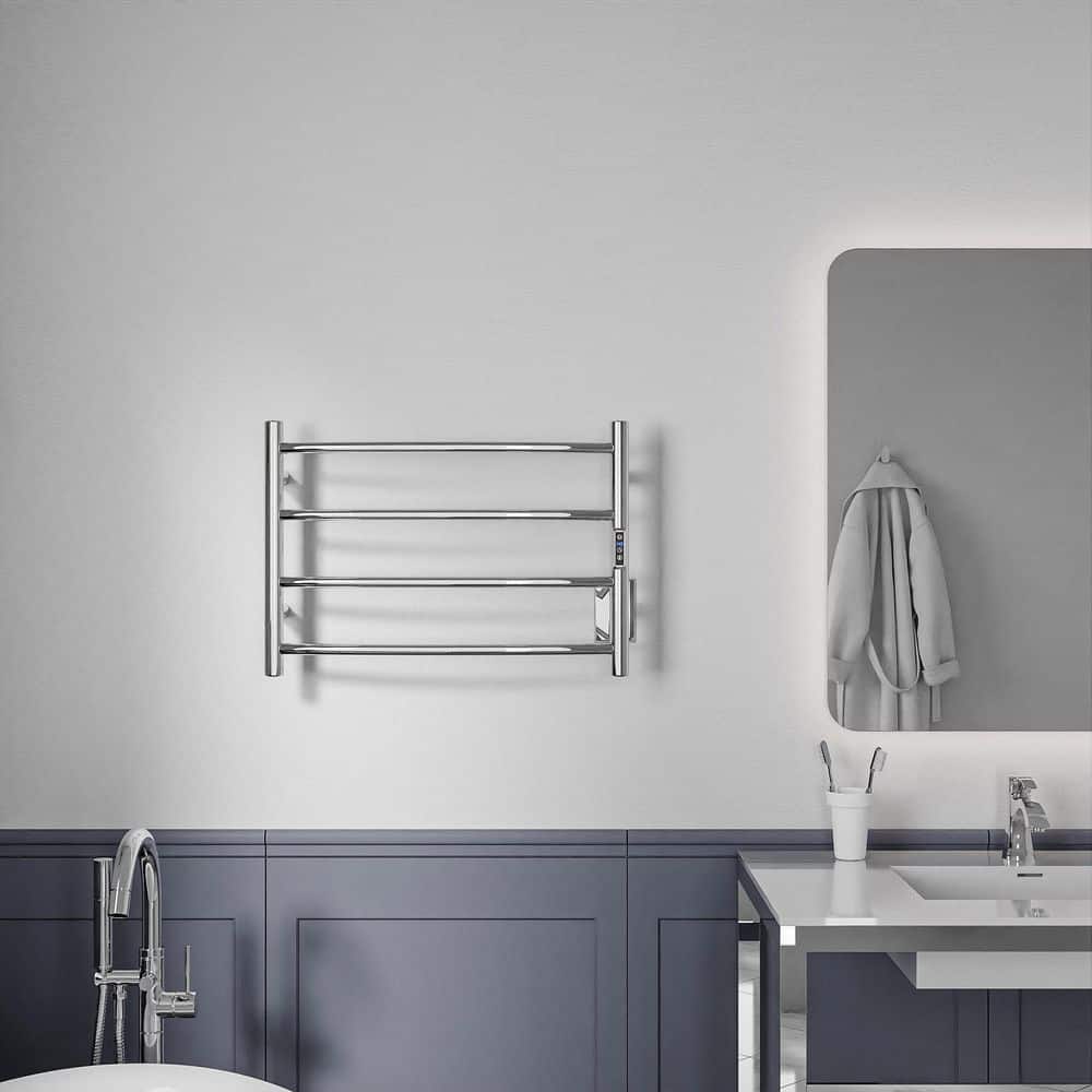 Polished Chrome Stainless Steel Wall Mounted Towel Warmer
