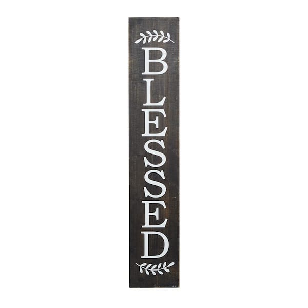 Litton Lane Brown Wood Farmhouse 12 in. x 63 in. Wood Wall Art