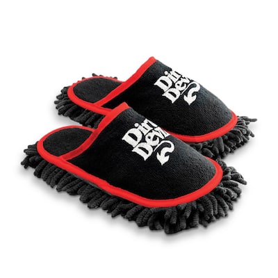 Dirt Devil Cleaning Slippers, Flexible Detachable Microfiber Machine Washable Dusting Shoes, for Hard Floors and Baseboards, 1-Size