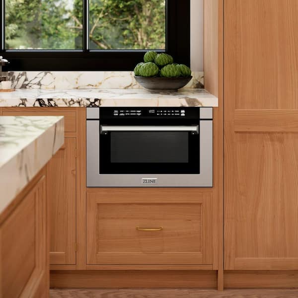 ZLINE Kitchen and Bath 24 in. 1000-Watt Built-In Microwave Drawer