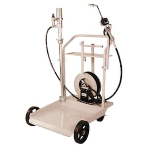 Mobile Heavy-Duty Oil Transfer Cart System with 25 ft. Reel for 55 Gal. Drums