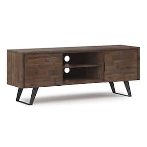 Lowry Rustic Natural Aged Brown TV Media Stand For TVs up to 70 inches