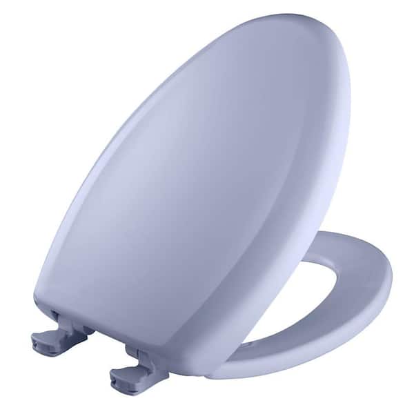 BEMIS Slow Close STA-TITE Elongated Closed Front Toilet Seat in Oxford Blue