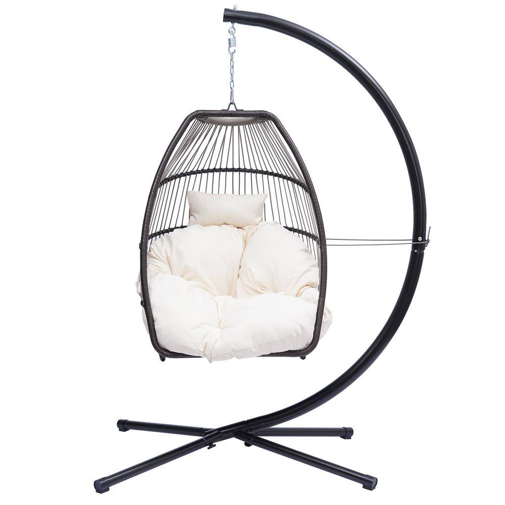 outdoor egg chair white