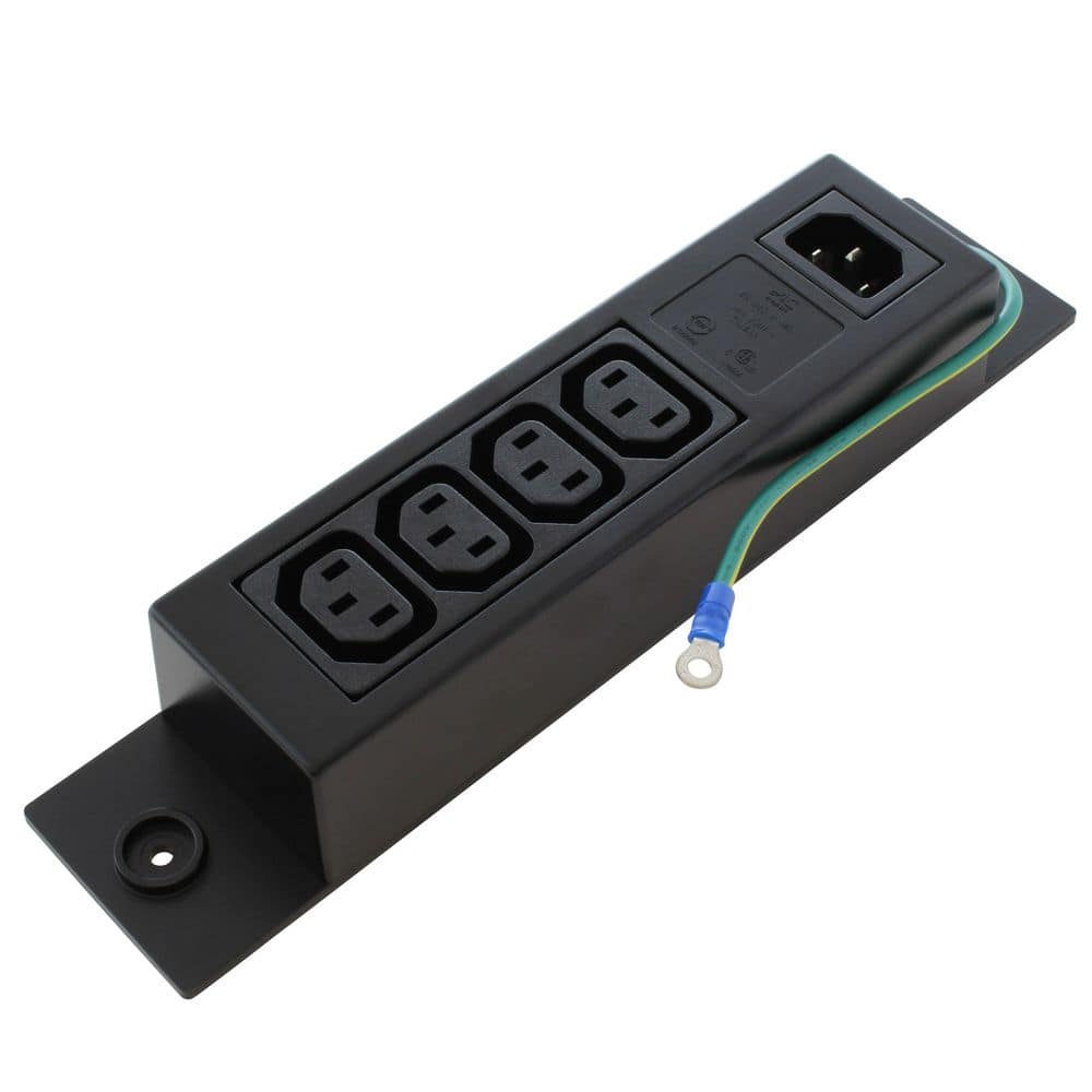 PDU Power Strip IEC C14 Inlet to (4) IEC C13 (Sheet F) with Grounding price history on PriceWatchPro