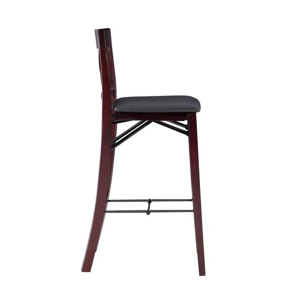 linon triena pad back folding stool