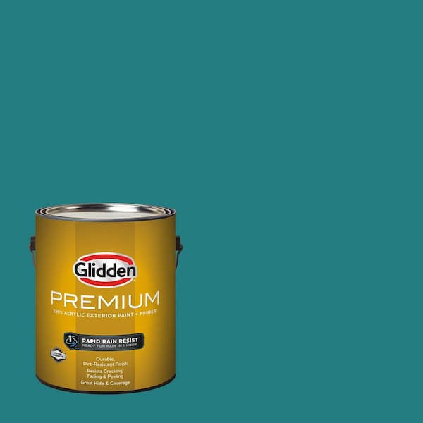 Glidden Premium 1 gal. PPG1147-6 Jade Jewel Semi-Gloss Exterior