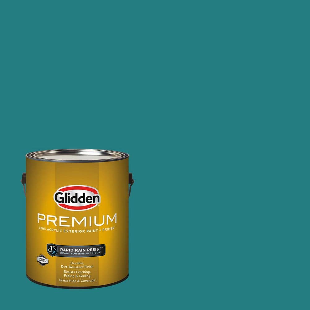 Glidden Premium 1 gal. PPG1147-6 Jade Jewel Semi-Gloss Exterior