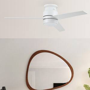 Ranger 52 in. Integrated LED Indoor White Smart Ceiling Fan with Light Kit and Wall Control, Works w/Alexa/Google Home