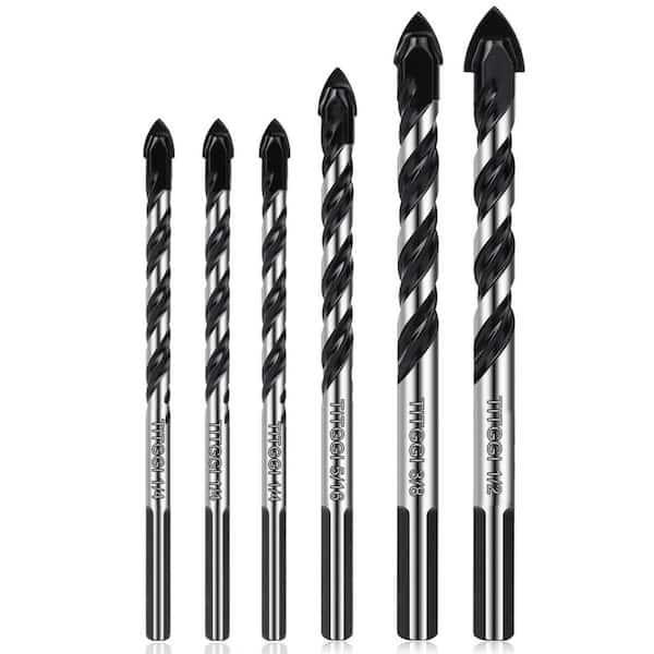 NVNOO 1/4 in. - 1/2 in. Concrete and Masonry Professional Drill Bit Set (6-Post)