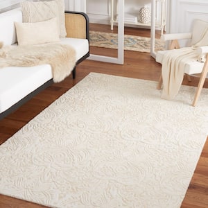 Metro Gold/Ivory 5 ft. x 8 ft. High-Low Floral Area Rug