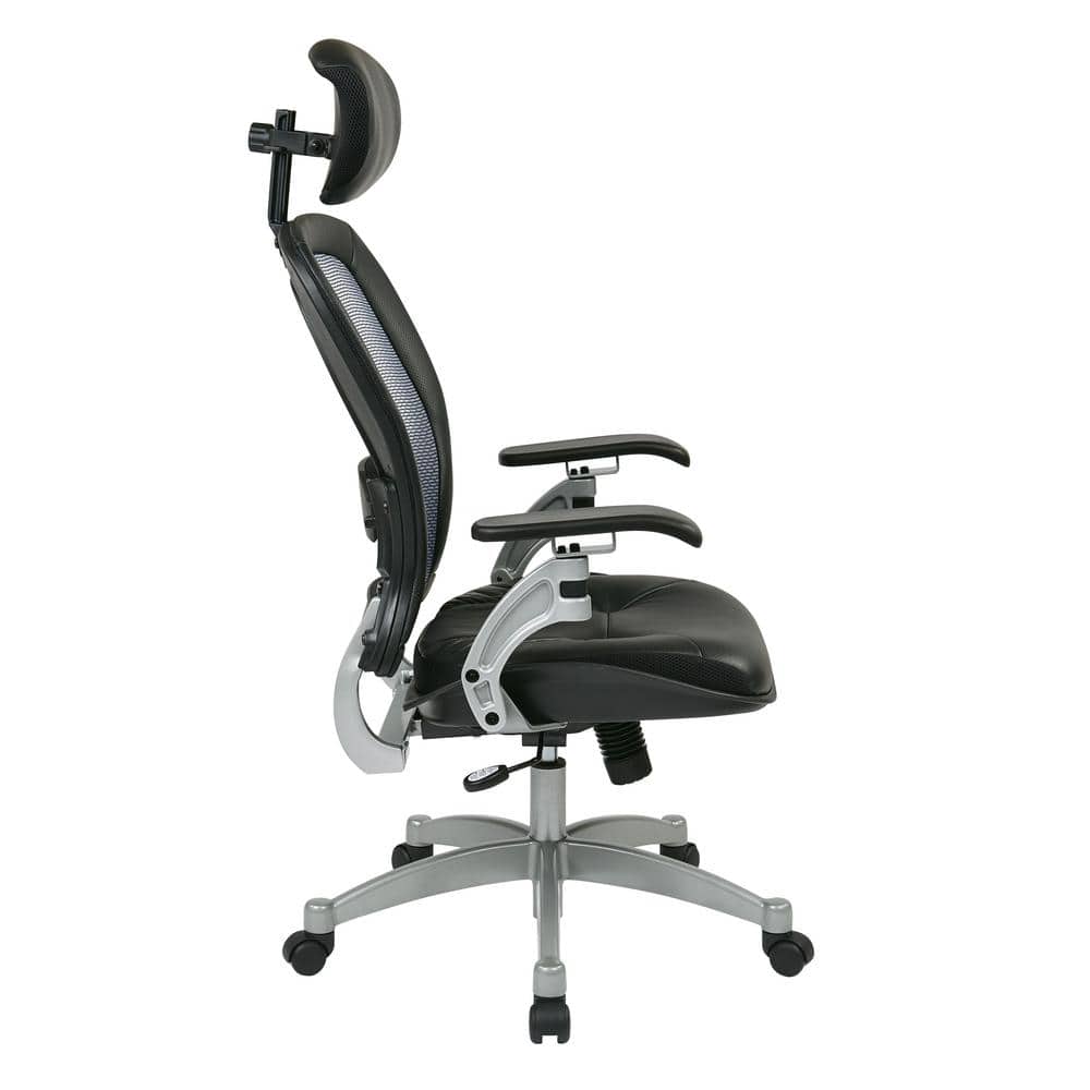 Platinum Executive High-Back Swivel Chair with Leather & Mesh