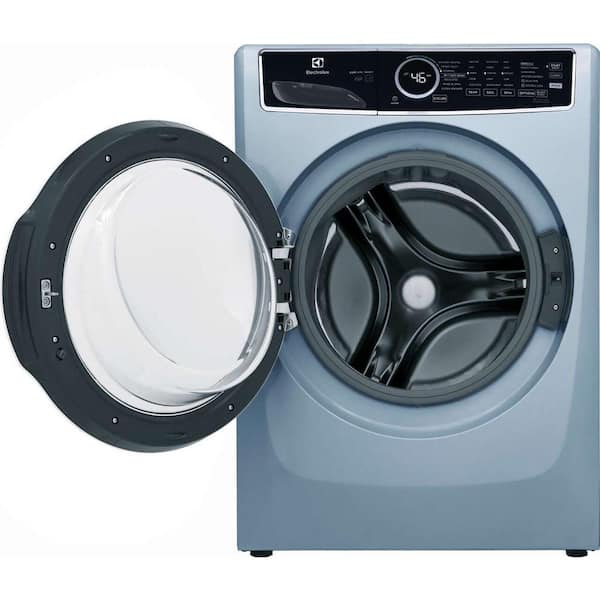 27 in. 4.5 cu.ft. HE Front Load Washer with LuxCare Wash System 20-minutes Fast Wash, ENERGY STAR in Glacier Blue