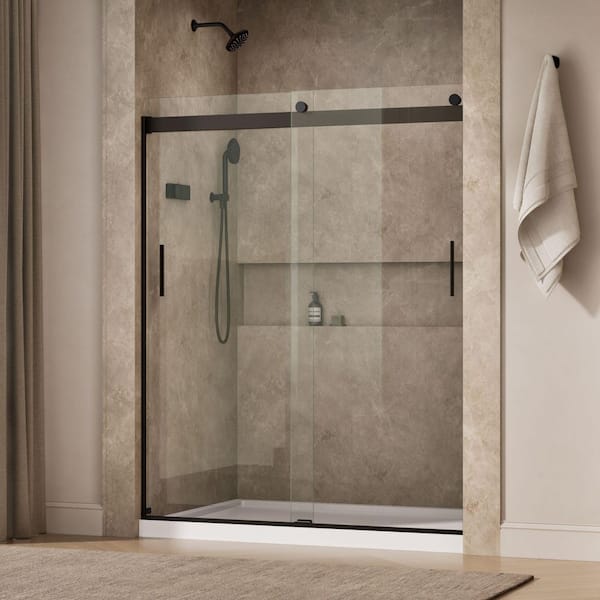 KOHLER Levity 56-60 in. W x 74 in. H Frameless Sliding Shower Door