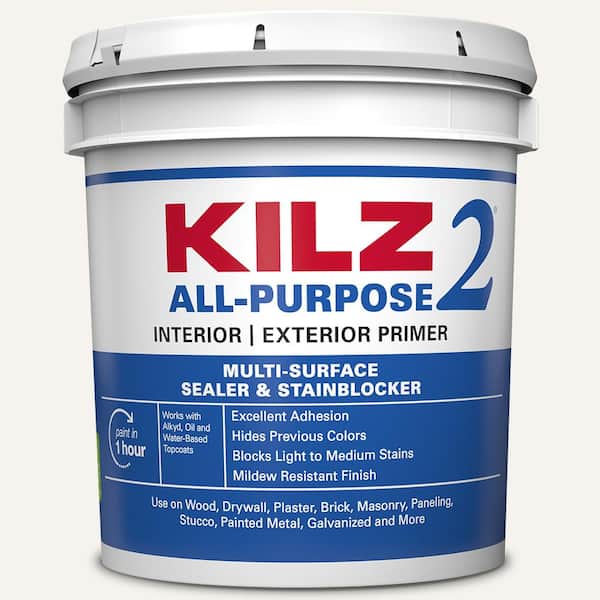 KILZ 2 ALL PURPOSE 2 Gal. White Interior/Exterior Multi-Surface Primer, Sealer, and Stain Blocker