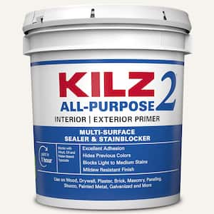 KILZ 2 ALL PURPOSE 2 gal. White Interior/Exterior Multi-Surface Primer, Sealer, and Stain Blocker