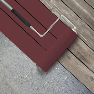 1 gal. #PPU1-13 Spiced Wine Textured Low-Lustre Enamel Interior/Exterior Porch and Patio Anti-Slip Floor Paint