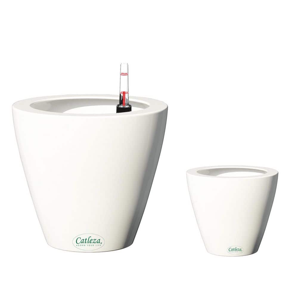 2-Pack Smart Self-Watering Plastic ABS Planter Pot for Indoor and Outdoor - White - Round Cone price history on PriceWatchPro