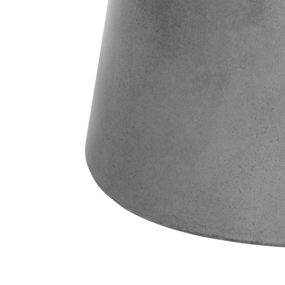 Delfia Dark Gray Concrete Round Coffee Table
