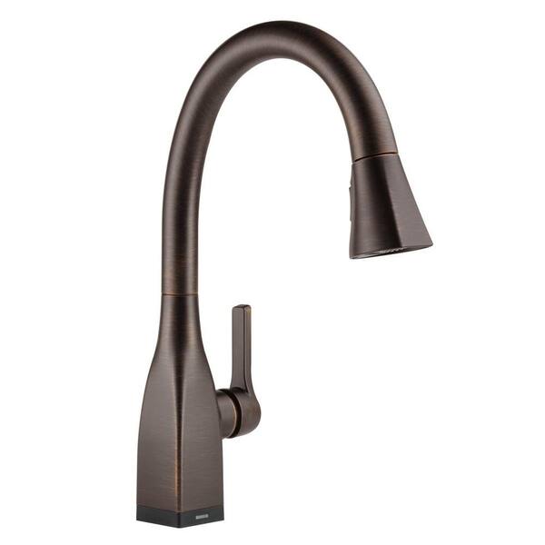 Delta Mateo Single-Handle Pull-Down Sprayer Kitchen Faucet with Touch2O and ShieldSpray Technology in Venetian Bronze