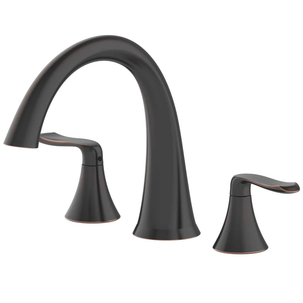 Piccolo Oil Rubbed Bronze 4-Inch Centerset Bathroom Faucet with Drain Assembly
