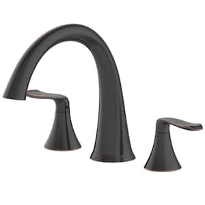 Piccolo 4 in. Centerset 2-Handle Bathroom Faucet with Drain Assembly in Oil Rubbed Bronze