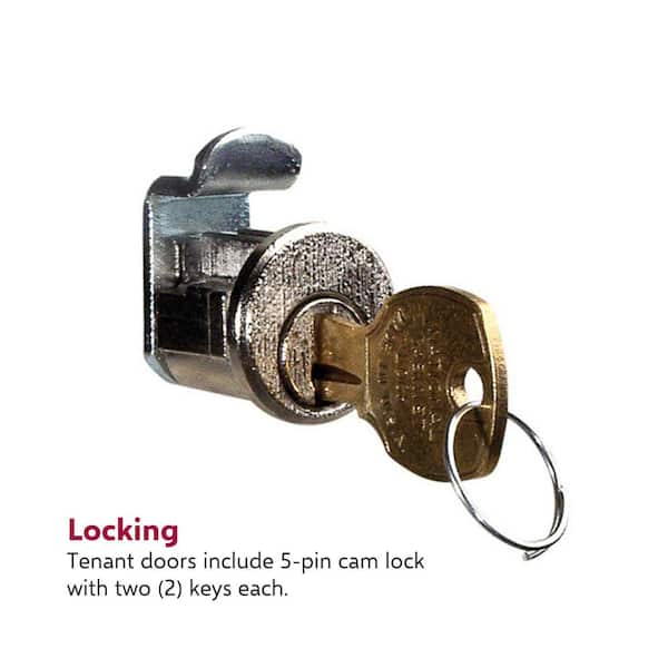 Florence Recessed Wall Mount Vertical Mailbox with 6 Florence Recessed Wall Mount Vertical Mailbox with 6