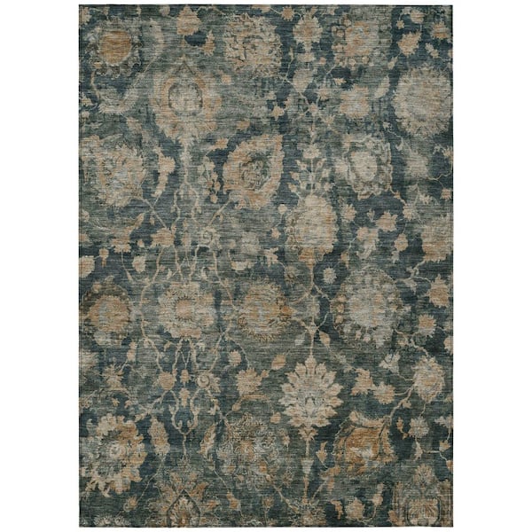 Chantille Machine Washable Indoor/Outdoor Abstract ACN2528 Basil 8 ft. x 10 ft. Area Rug
