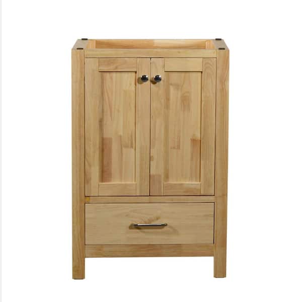 Unbranded Laguna 24 in. W x 18 in. D x 35 in. H Bath Vanity Cabinet without Top in Natural Wood