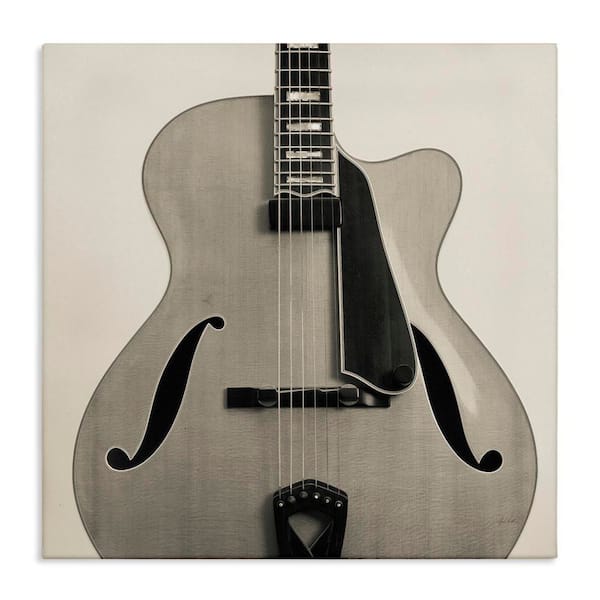 Stupell Industries Simple Chic Guitar by Deborah Revell Unframed Music Graphic Art Print 30 in. x 30 in.