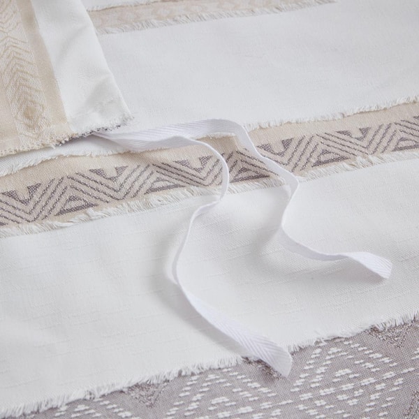 French Connection Hanwell Clipped Jacquard White 3-Piece