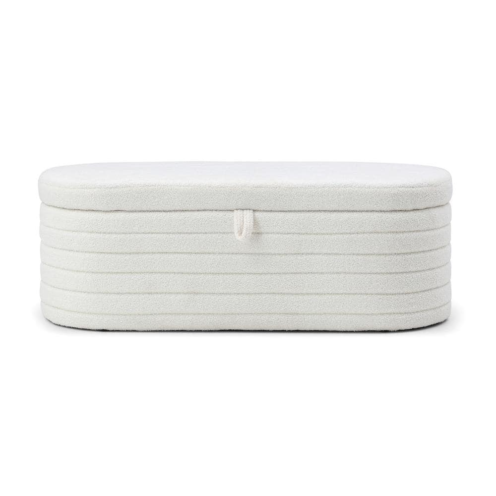 Beige Velvet Metal Fabric Outdoor Bench, Storage Bench Ottoman Shoe Stool f