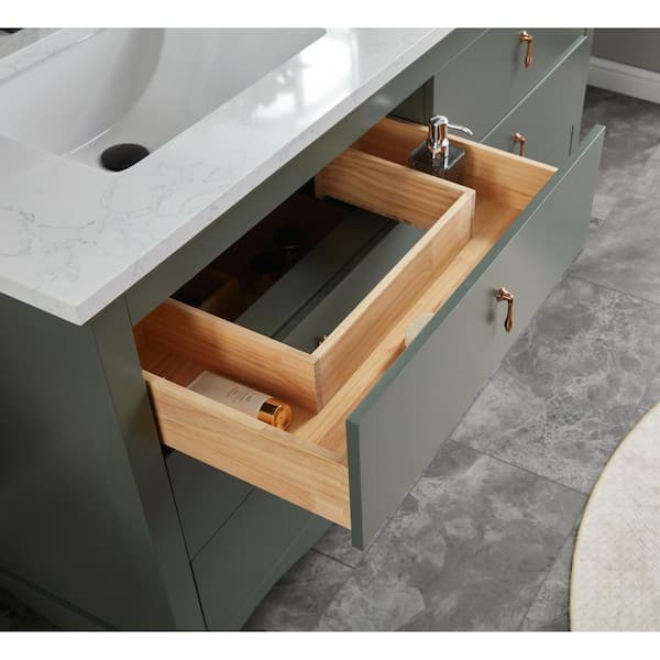 Legion Furniture WS2512-60-PG 60 in. Double Sink Sink Vanity