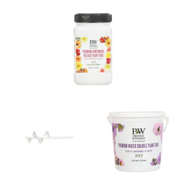 12 in. Twist 'n Plant Auger, 2.5 lb Water Soluble Fertilizer and 2.5 lb Time Release Fertilizer Combo