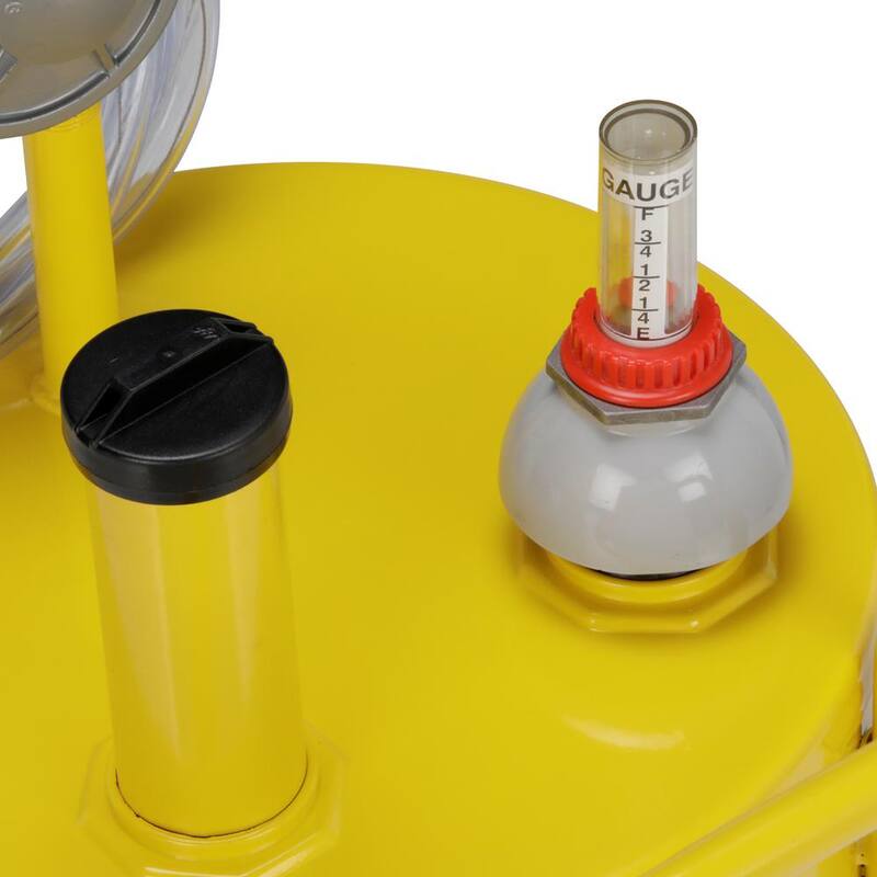 25 gal. Diesel Fuel Caddy with 2-Way Rotary Pump- Yellow