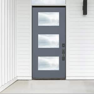 Contemporary Customizable Fiberglass Entry Door