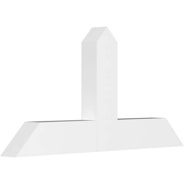 Ekena Millwork Portland 48 in. W x 24 in. H x 4 in. D Signature Polyurethane Bracket
