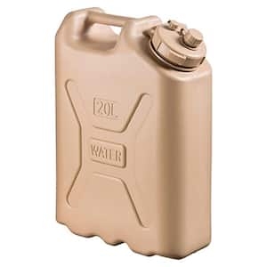 Lightweight BPA 5 Gal. 20 l Portable Water Storage Container in Sand