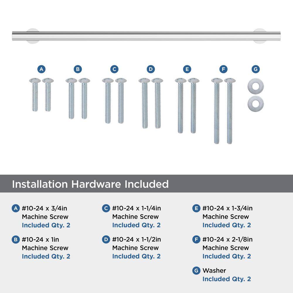 Polished Chrome 18-inch Modern Appliance Pull with Mounting Hardware