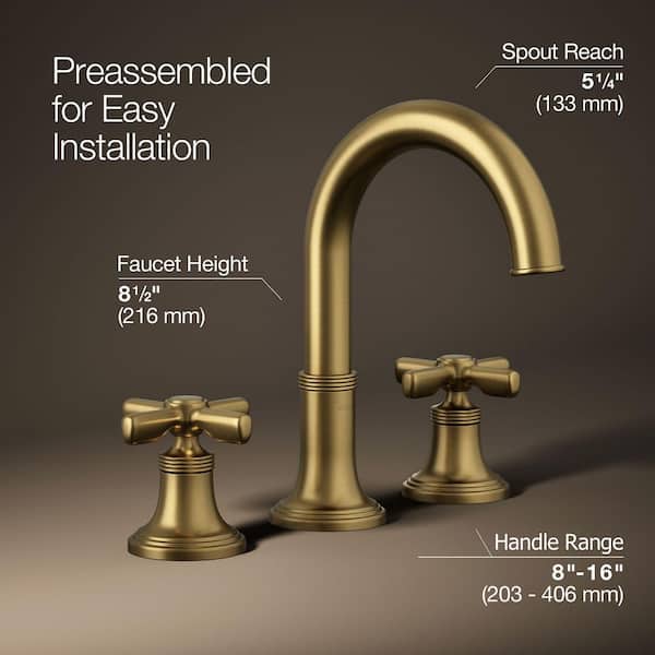 KOHLER Paces 8 in. Widespread Double Handle Bathroom Faucet with