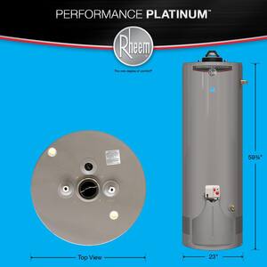 Performance Platinum 50 Gal. Tall 12-Year 38,000 BTU Ultra Low NOx (ULN) Natural Gas Power Damper Tank Water Heater