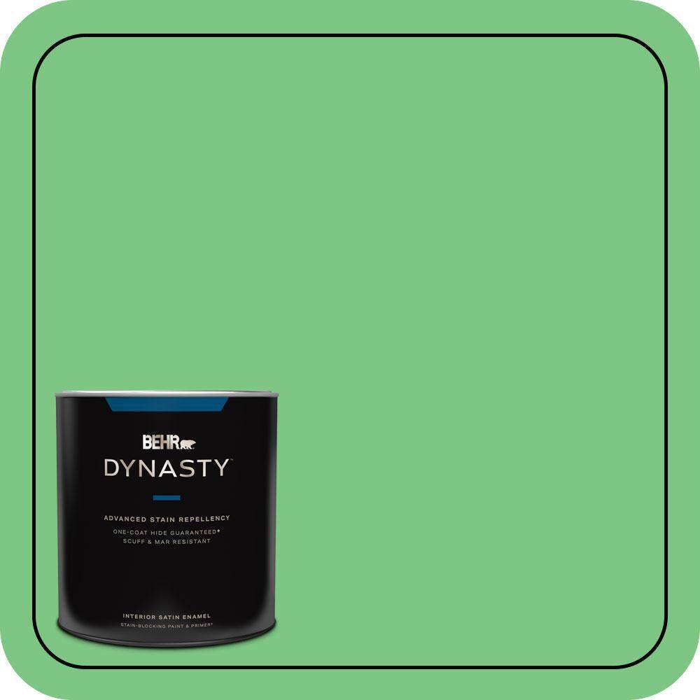 1 qt. #P390-5 Garden Stroll Satin Enamel Interior Stain-Blocking Paint and Primer price history on PriceWatchPro