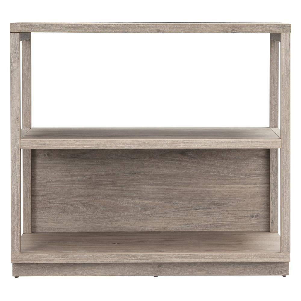 Meyer&cross Thalia 33 In.3 Shelf Gray Wash Standard Bookcase Bk1271 