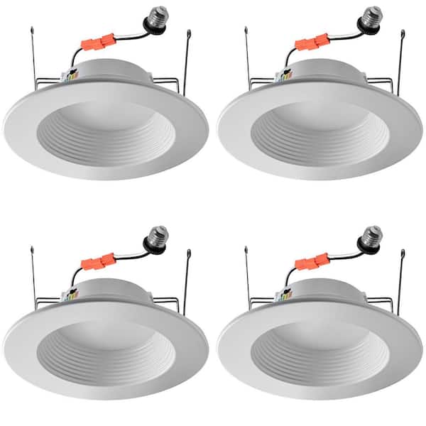 5/6 in. 5 Adjustable CCT LED Retrofit Recessed Downlight 4 Pack