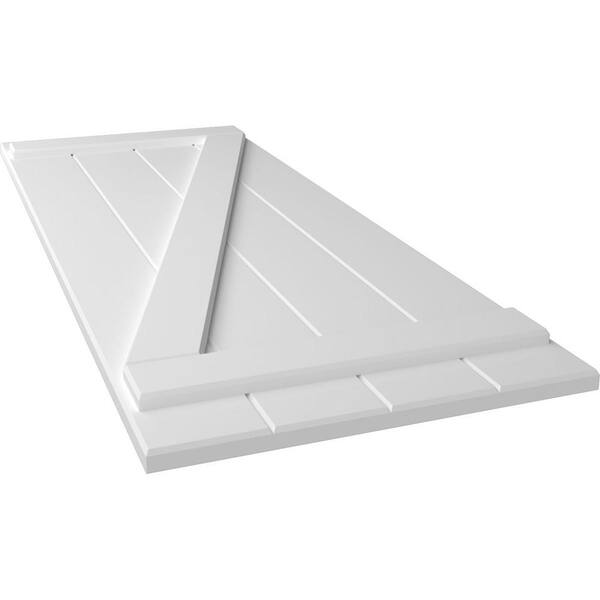Ekena Millwork 21-1/2 in. x 26 in. True Fit PVC 4-Board Joined