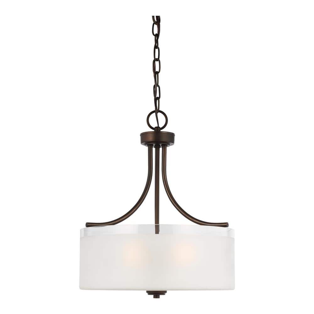 Norwood 3-Light Burnt Sienna Pendant with Clear Highlighted Satin Etched Glass Shade price history on PriceWatchPro
