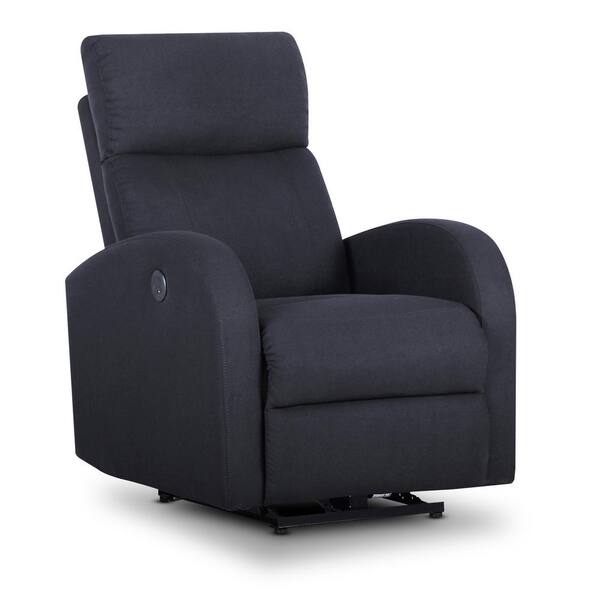 Utopia 4niture Elsie 41.5 in. H Black Power Recliner with USB Charger